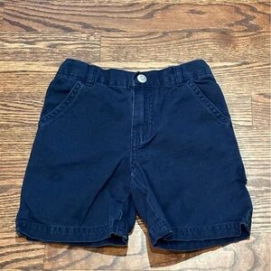 Ralph Lauren Navy Blue Shorts with snap and zipper closure elastic back waist